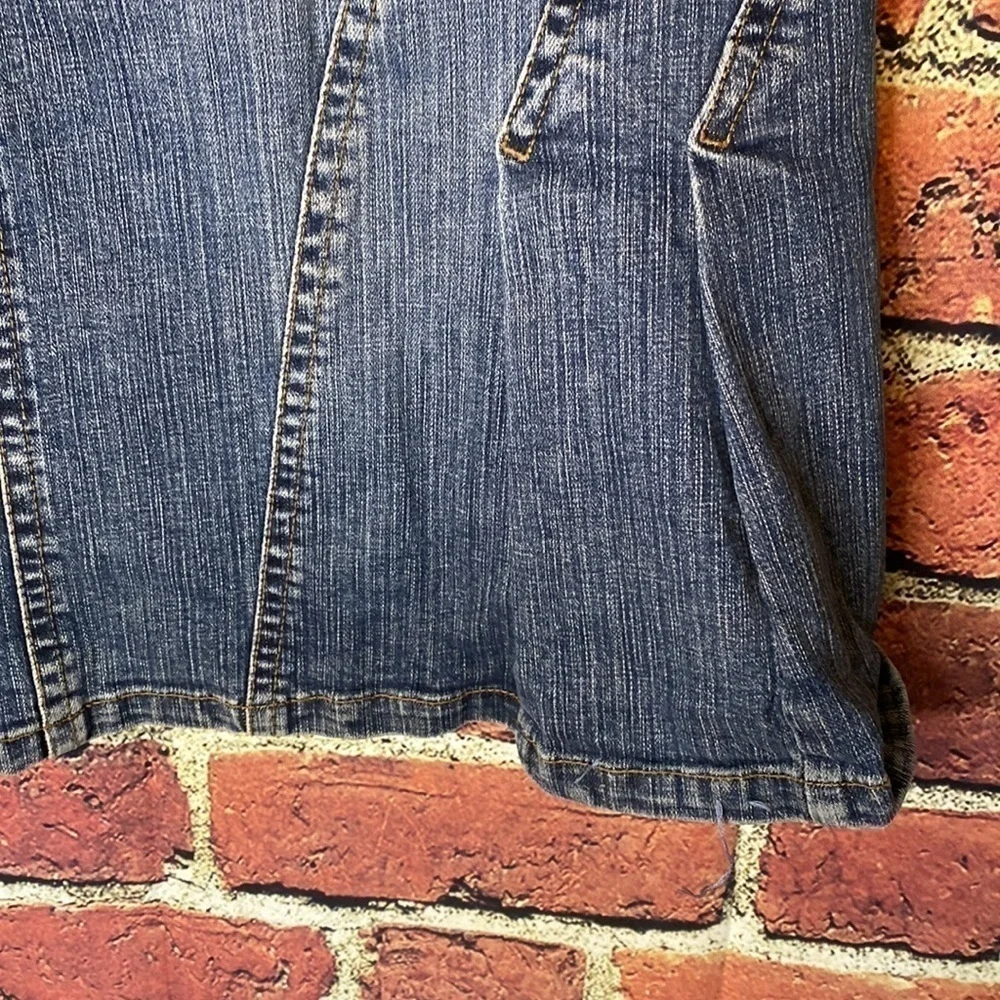 Mexx Fit & Flare Dark Wash Jean Skirt Size 8 - Picture 7 of 12